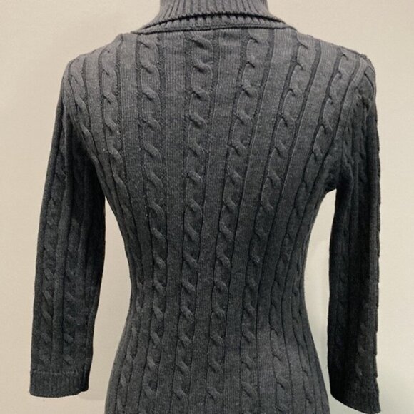 CALVIN Klein Grey Cable-knit Sweater Dress - Picture 11 of 14